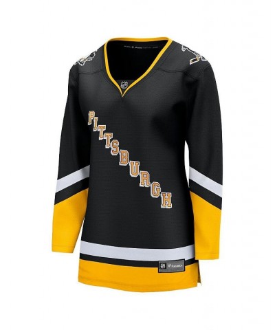 Women's Branded Black Pittsburgh Penguins 2021/22 Alternate Premier Breakaway Jersey Black $41.20 Jersey