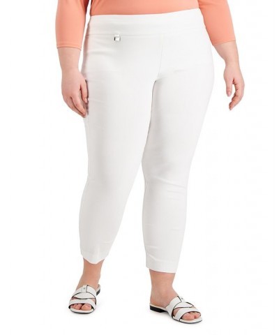 Petite Plus Size Pull-On Skinny Pants Bright White $16.50 Pants