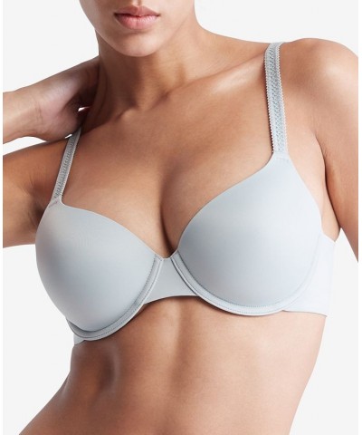 Women's Liquid Touch Lightly Lined Perfect Coverage Bra QF4082 Gray $19.55 Bras