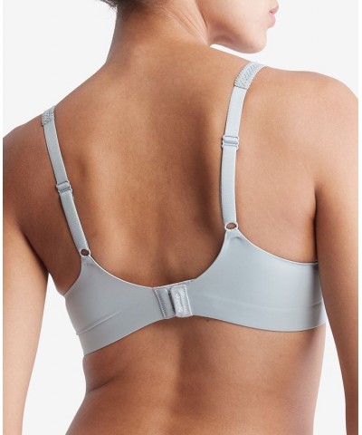 Women's Liquid Touch Lightly Lined Perfect Coverage Bra QF4082 Gray $19.55 Bras