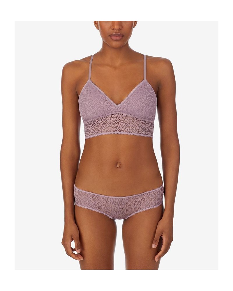 Modern Lace Longline Bralette DK4021 Purple $18.24 Bras