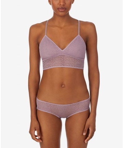 Modern Lace Longline Bralette DK4021 Purple $18.24 Bras