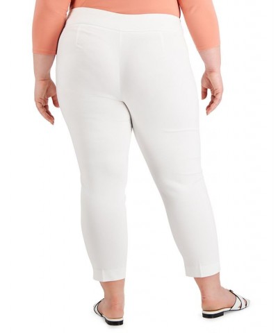 Petite Plus Size Pull-On Skinny Pants Bright White $16.50 Pants