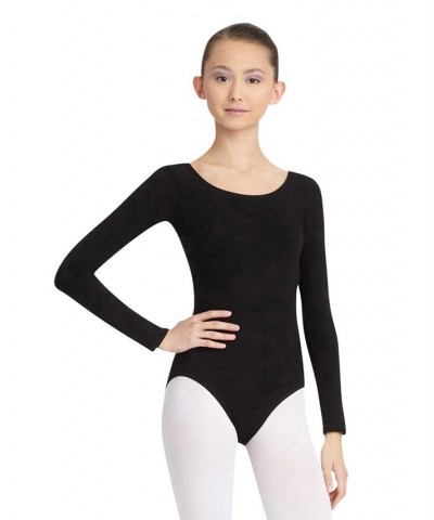 Long Sleeve Leotard Black $18.26 Tops