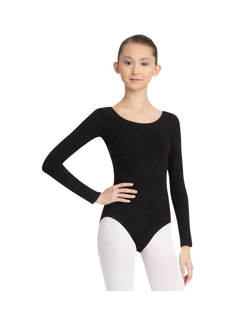 Long Sleeve Leotard Black $18.26 Tops