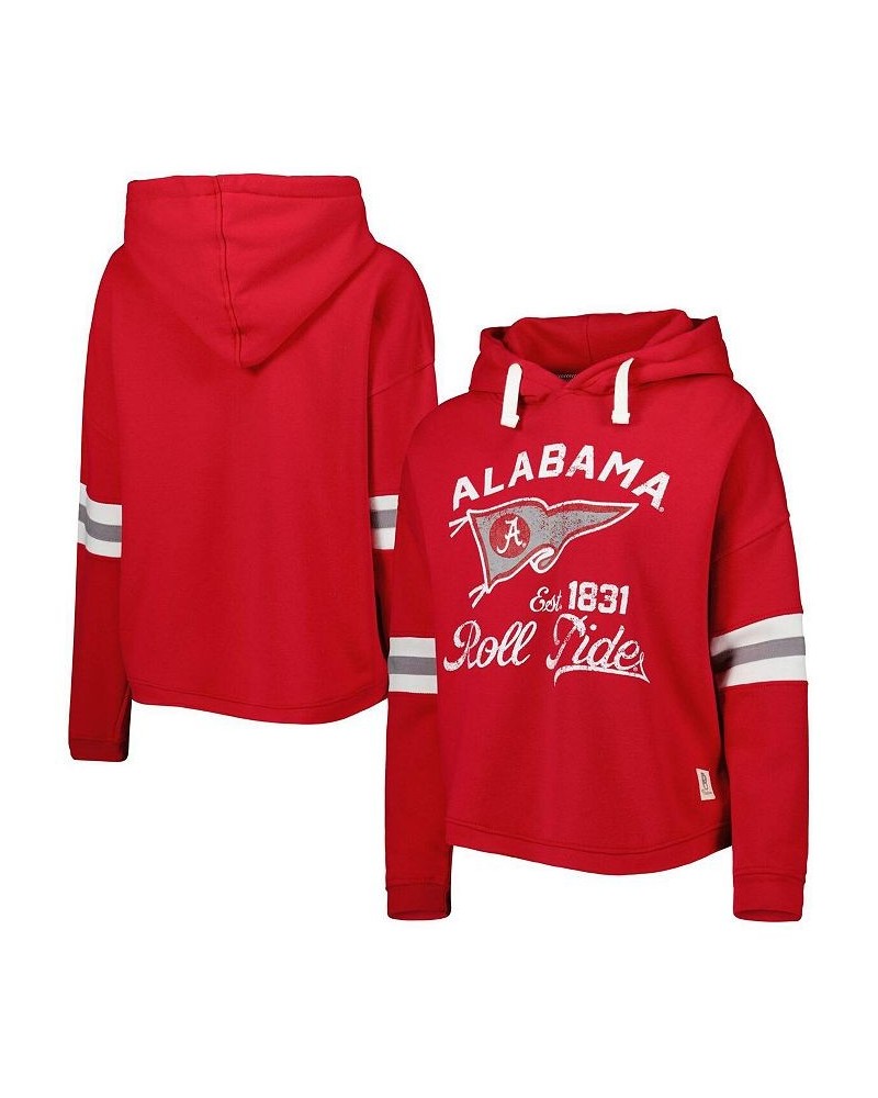 Women's Crimson Alabama Crimson Tide Super Pennant Pullover Hoodie Crimson $35.20 Sweatshirts