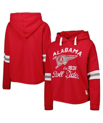 Women's Crimson Alabama Crimson Tide Super Pennant Pullover Hoodie Crimson $35.20 Sweatshirts