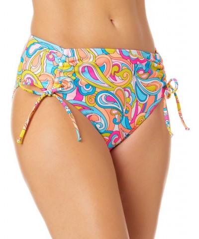 Juniors' Swirl Girl Side-Tie High-Waist Bikini Bottoms Multi $14.40 Swimsuits