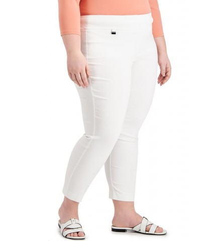 Petite Plus Size Pull-On Skinny Pants Bright White $16.50 Pants