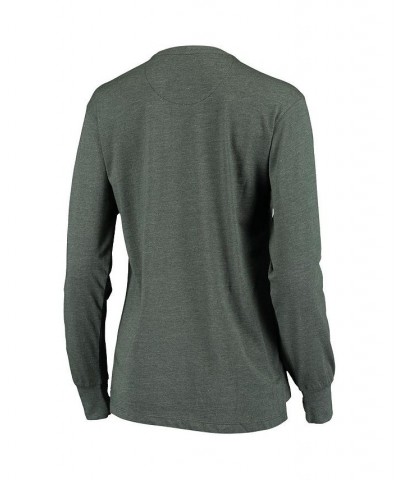 Women's Green Miami Hurricanes Two-Hit Canyon Long Sleeve T-shirt Green $25.85 Tops