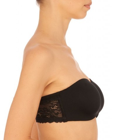 Women's Adapt Bandeau Underwire Bra 729313 Black $31.28 Bras