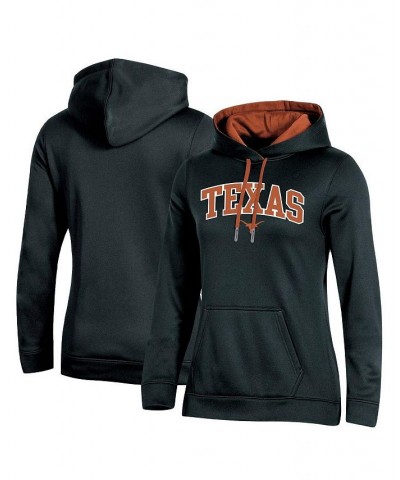 Women's Black Texas Longhorns Arch Logo 2.0 Pullover Hoodie Black $34.19 Sweatshirts