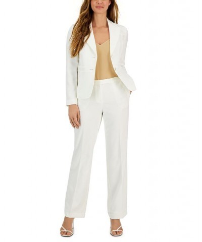 Crepe Two-Button Blazer & Pants Regular and Petite Sizes Vanilla Ice $55.50 Suits