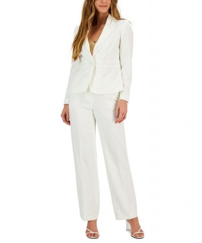 Crepe Two-Button Blazer & Pants Regular and Petite Sizes Vanilla Ice $55.50 Suits