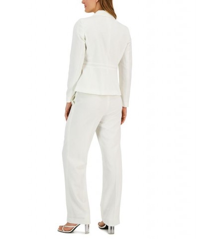 Crepe Two-Button Blazer & Pants Regular and Petite Sizes Vanilla Ice $55.50 Suits