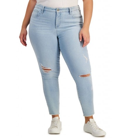 Plus Size Mid-Rise Curvy Skinny Jeans Coast Wash $13.44 Jeans