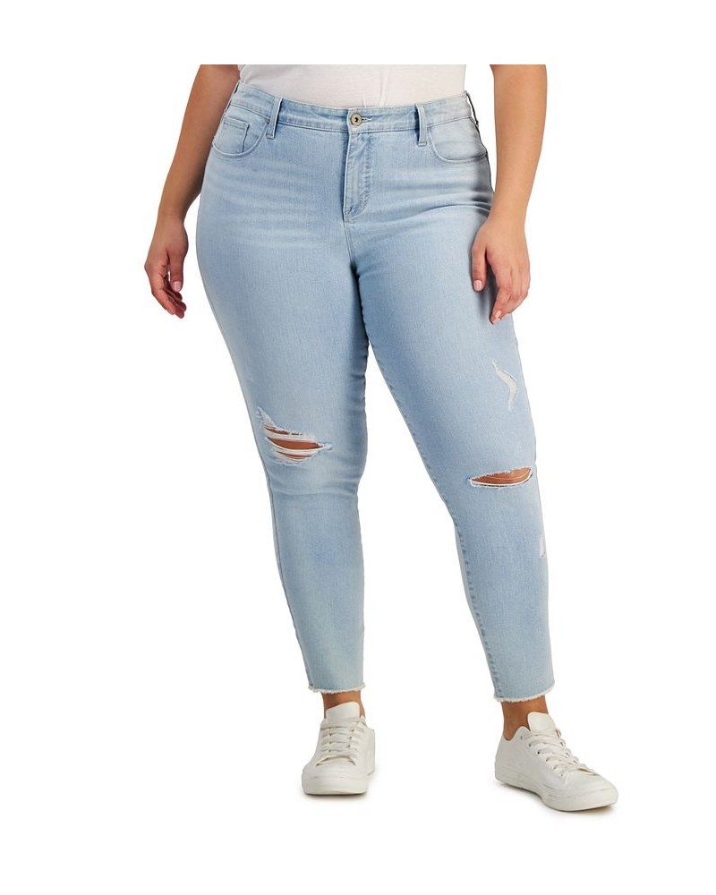 Plus Size Mid-Rise Curvy Skinny Jeans Coast Wash $13.44 Jeans