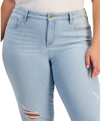 Plus Size Mid-Rise Curvy Skinny Jeans Coast Wash $13.44 Jeans