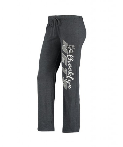 Women's Brooklyn Nets Anchor Tank Top and Pants Sleep Set Heathered Gray, Heathered Charcoal $29.63 Pajama