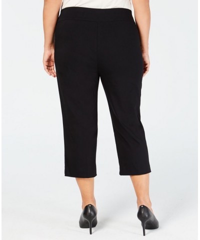 Plus Size Tummy-Control Capri Pants Black $17.50 Pants