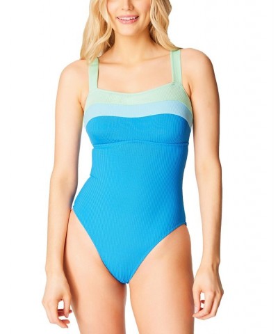 Women’s South of Border One-Piece Swimsuit Blue/Teal $54.00 Swimsuits