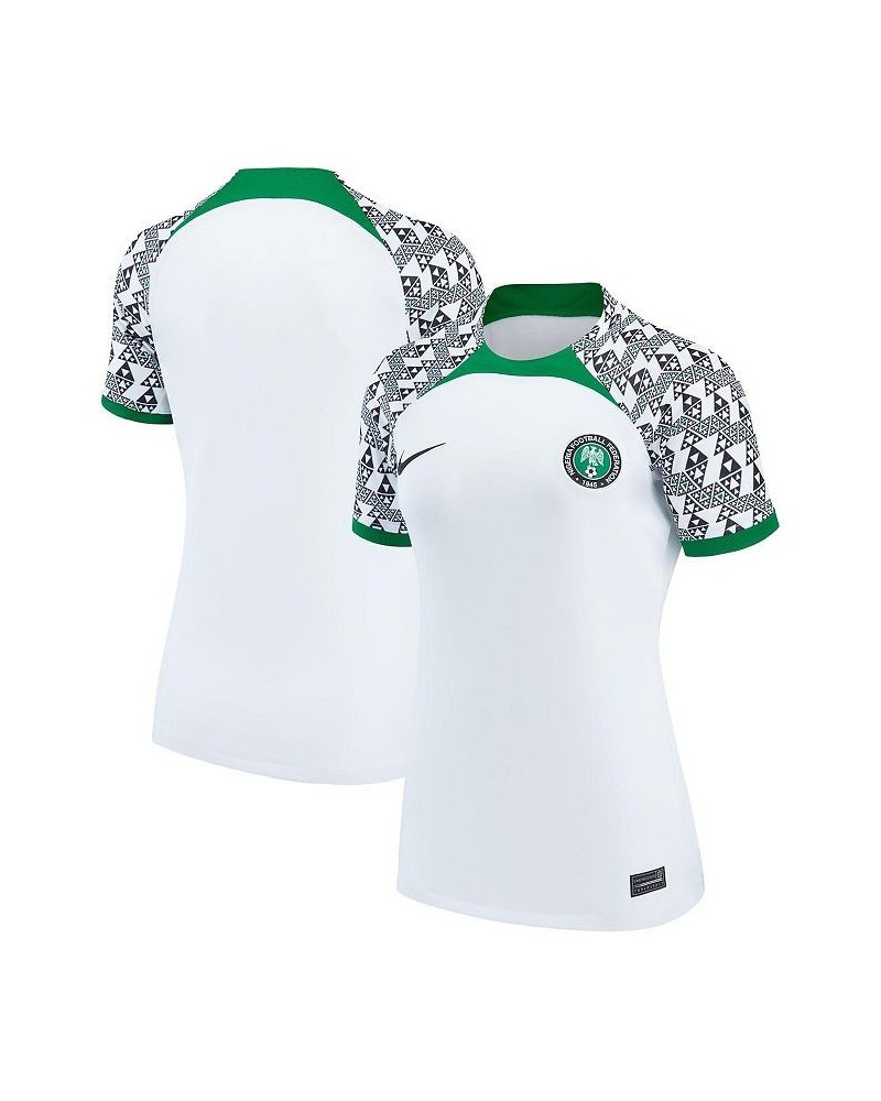 Women's White Nigeria National Team 2022/23 Away Breathe Stadium Replica Blank Jersey White $31.50 Jersey