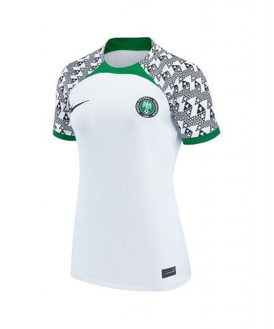 Women's White Nigeria National Team 2022/23 Away Breathe Stadium Replica Blank Jersey White $31.50 Jersey