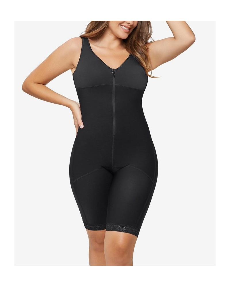 Full Body Slimming Zipper Bodysuit Contour Shaper Black $51.60 Shapewear