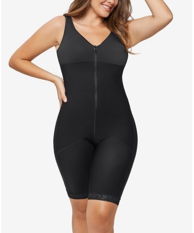 Full Body Slimming Zipper Bodysuit Contour Shaper Black $51.60 Shapewear