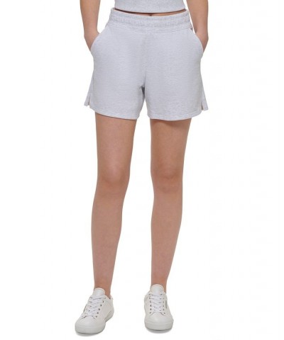 Women's Embroidered-Logo Shorts Optic Heather $23.98 Shorts