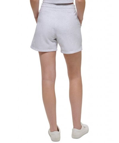 Women's Embroidered-Logo Shorts Optic Heather $23.98 Shorts