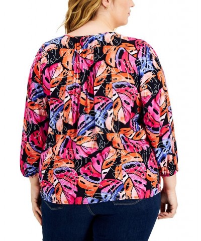 Plus Size Printed Top Sky Captain Multi $22.00 Tops