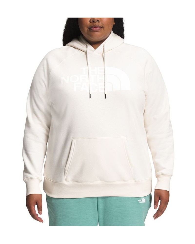 Plus Size Half Dome Pullover Hoodie Gardenia White/TNF White $40.50 Sweatshirts