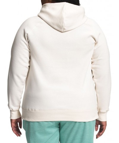 Plus Size Half Dome Pullover Hoodie Gardenia White/TNF White $40.50 Sweatshirts