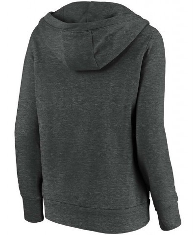 Plus Size Heathered Charcoal Los Angeles Rams First String V-Neck Pullover Hoodie Heather Charcoal $27.30 Sweatshirts