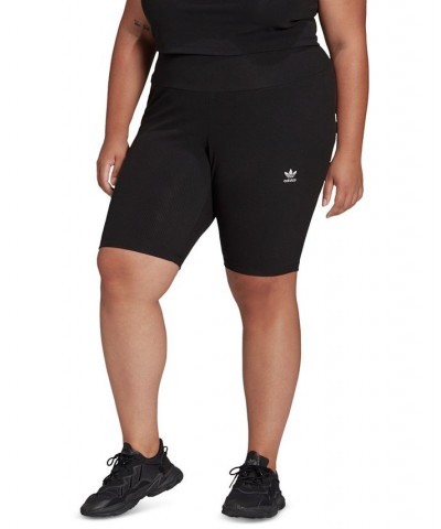 Plus Size Adicolor Essentials Biker Shorts Black $21.03 Shorts