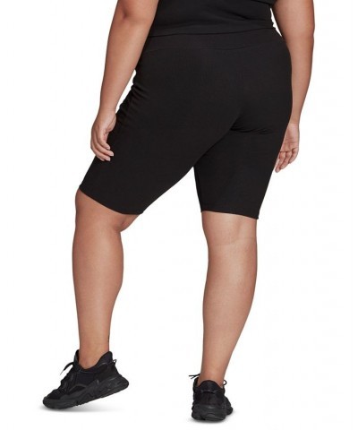 Plus Size Adicolor Essentials Biker Shorts Black $21.03 Shorts