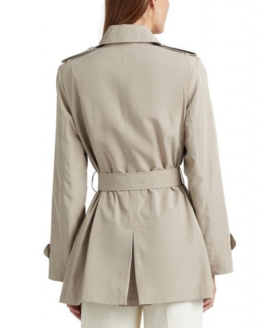 Women's Double-Breasted Trench Coat Tan/Beige $52.54 Coats