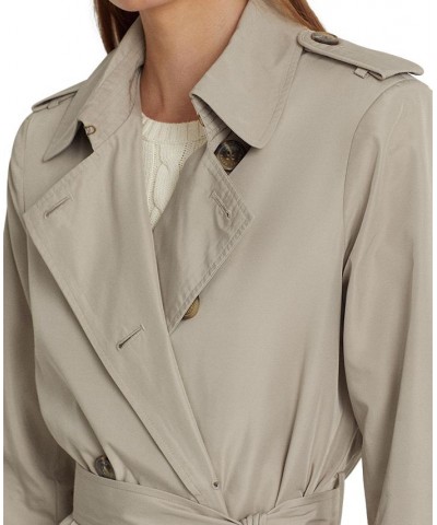 Women's Double-Breasted Trench Coat Tan/Beige $52.54 Coats