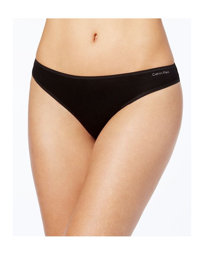 Cotton Form Thong Underwear QD3643 Black $15.00 Panty