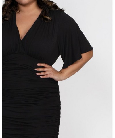 Women's Plus Size Rumor Ruched Dress Pink $41.40 Dresses