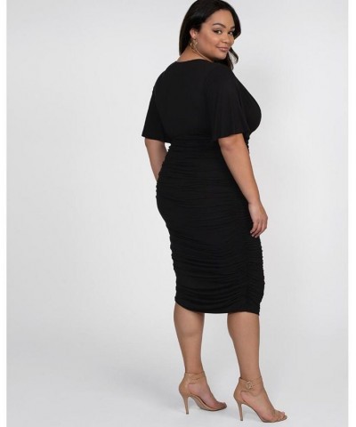 Women's Plus Size Rumor Ruched Dress Pink $41.40 Dresses