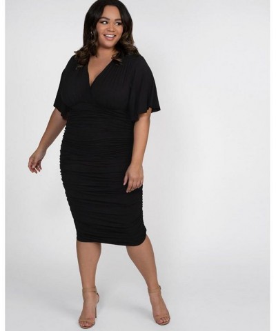 Women's Plus Size Rumor Ruched Dress Pink $41.40 Dresses