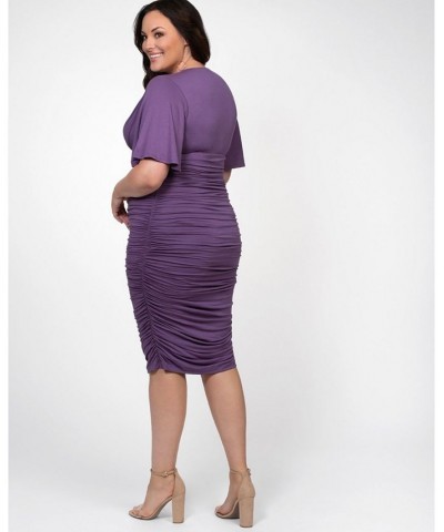 Women's Plus Size Rumor Ruched Dress Pink $41.40 Dresses