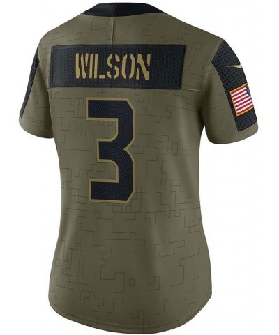 Women's Russell Wilson Olive Seattle Seahawks 2021 Salute To Service Limited Player Jersey Olive $52.06 Jersey