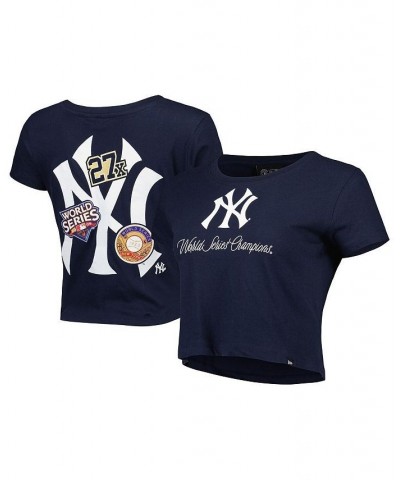 Women's Navy New York Yankees Historic Champs T-shirt Blue $27.72 Tops