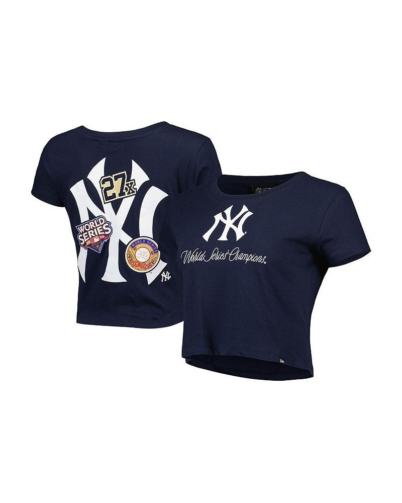 Women's Navy New York Yankees Historic Champs T-shirt Blue $27.72 Tops