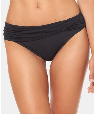 Women's Behind-The-Seams Halter Bikini Top & Matching Bottoms Black $41.08 Swimsuits