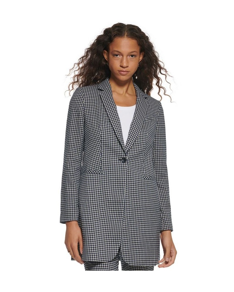 Women's Plaid Topper Jacket Midnight/ivory $38.44 Jackets