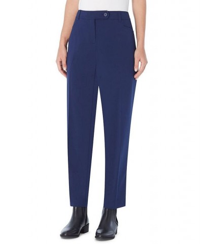 Women's Bi-Stretch Woven Straight Leg Pant Blue $28.36 Pants